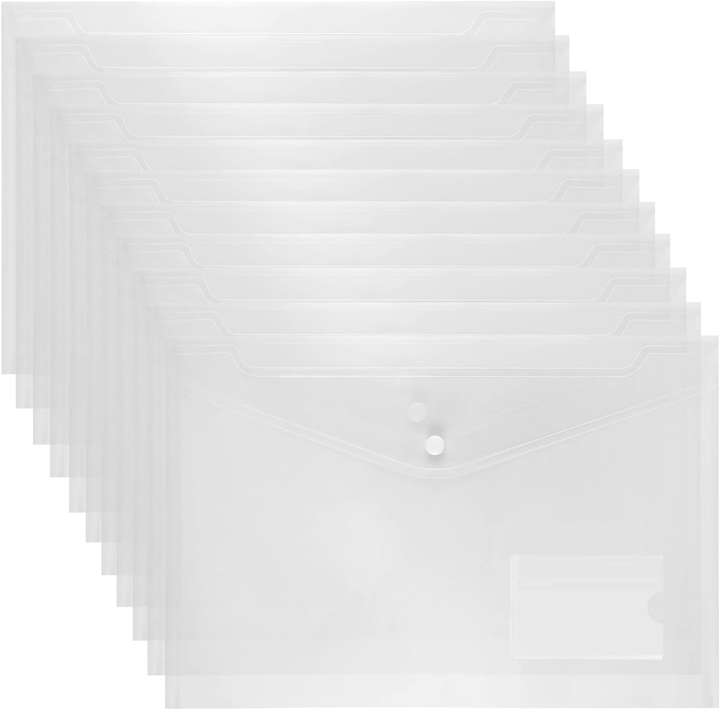 Plastic Wallets A4-24 Pcs Clear Plastic Wallets Clear Plastic